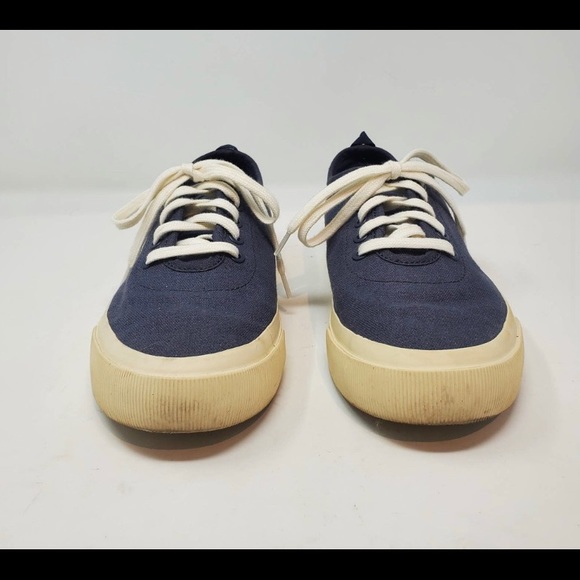 Everlane The Forever Sneakers Blue Canvas Size 7.5 - Picture 2 of 4